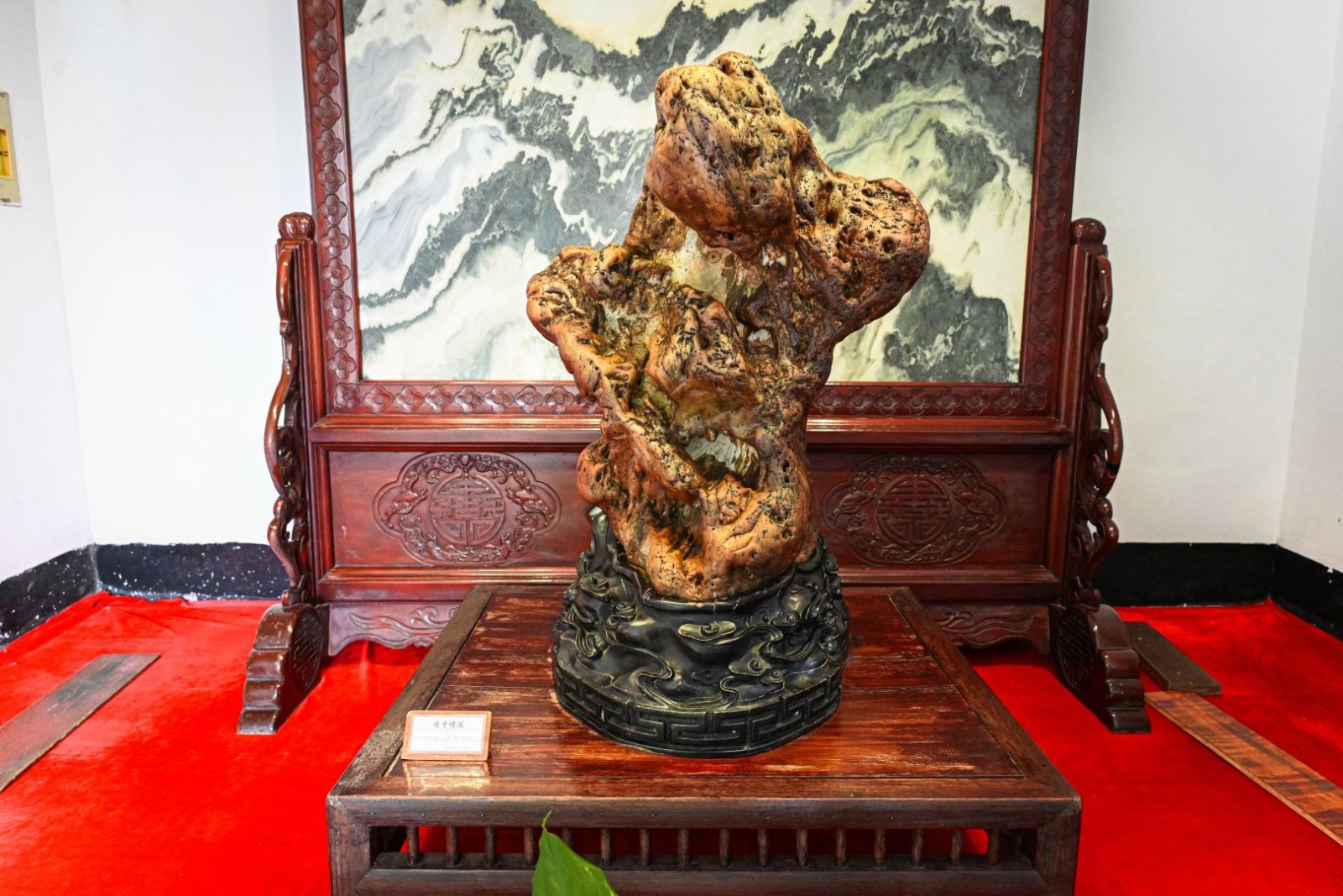 奇石“母子情深”