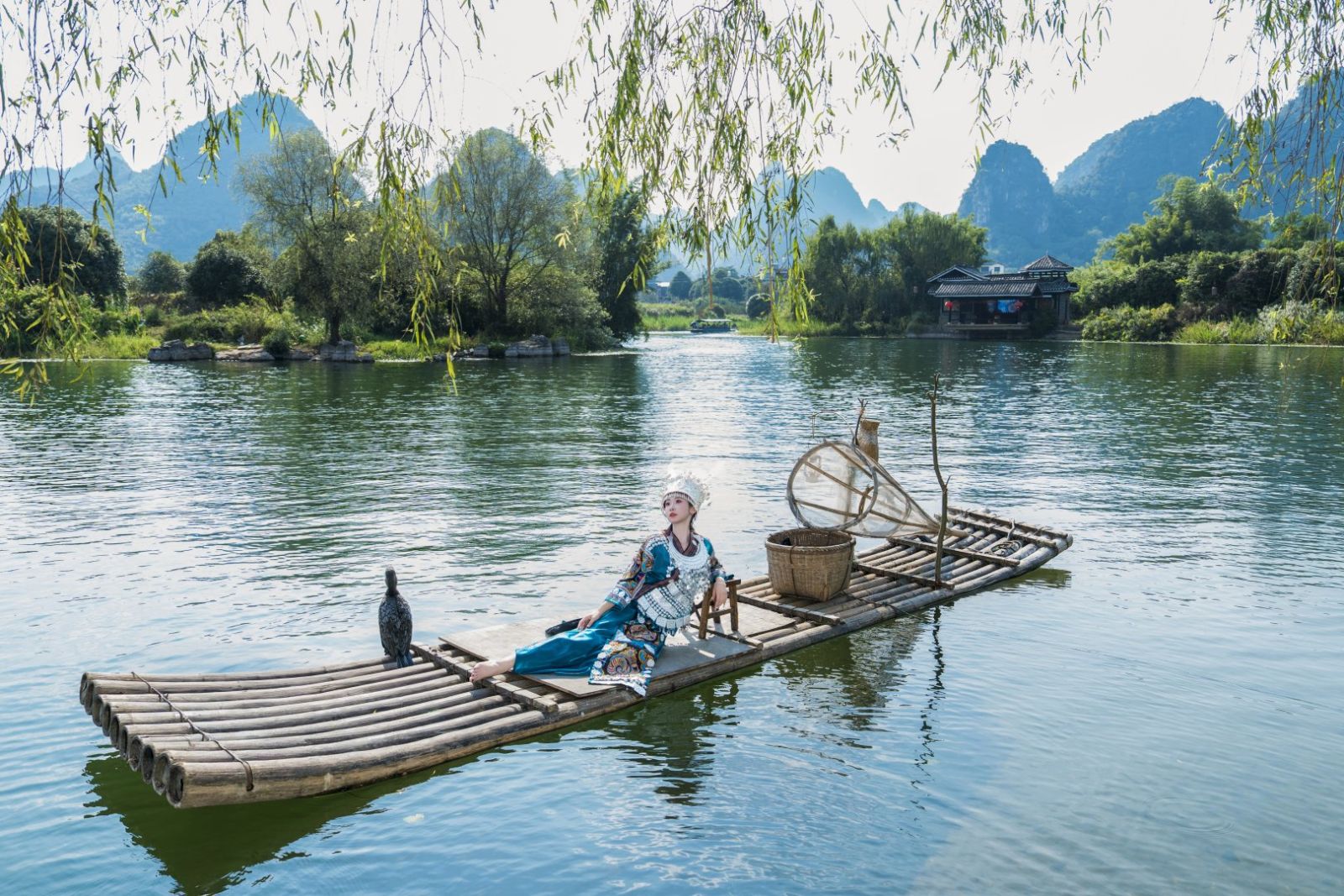 燕湖竹影，桃源入画